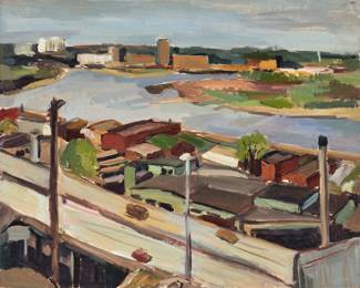 154.  Marleen Gold "View from Quality Hill" (Oil ca. 1979)