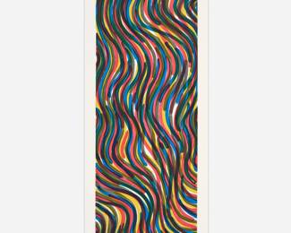 12.  Sol Lewitt "Curvy Brushstrokes II" (1997 Color Aquatint)