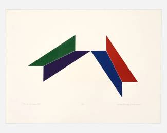 213.  Nick Vaccaro "To a Trap XII" (1969 Color Relief Print)