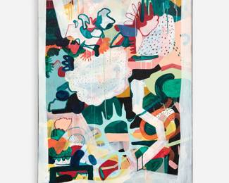 177.  Nat Clinton Untitled 2017 Acrylic