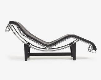 54.  LC4-Style Lounge Chair after Le Corbusier, Perriand, and Jeanneret