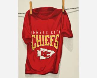 103.  Michael Ott "On the Line" (1990 Color Litho)