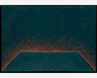 257.  Robin Rose "Reliquary No. 8" (1982 Encaustic on Panel)