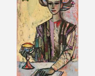 217.  Mina Conant "Scholar Prince" (1960 Oil)