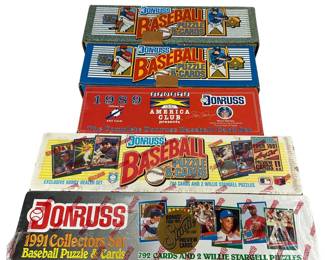 Donruss Major League Baseball LOT 1989 x2 1990 1991x2 Collectors Puzzles Packet