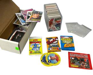 Loose Baseball Cards Clear Case + Box Fleer Dunruss Score Wax Packs