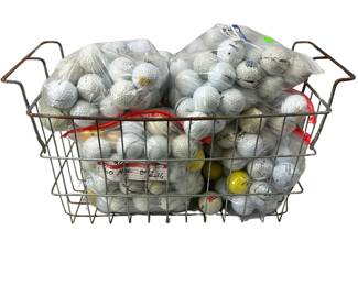 Used Golf Balls Titleist Top Flite & More in Basket
