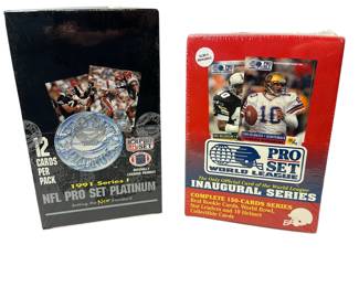 PRO SET World League Football Inaugural Series + 1991 NFL Pro Platinum