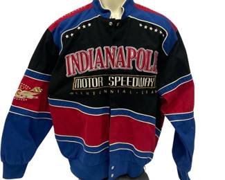 Indianapolis Motor Speedway Officially Licensed Jacket 1909-2009 Embroidered Duck Canvas Size XL wi