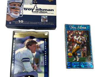 Dallas Cowboys: Troy Aikman Upper Deck A Cut Above in Box + Hard Plastic Case Hologram Classic Games