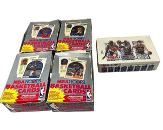 NBA Hoops LOT 1991-92 & 92-93 Series 1 + 3 Boxes 1989 + McDonald's Superstar Set