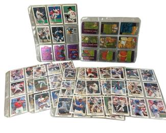 Cards in Pages Baseball Trading Leaf Donruss Puzzle Cards