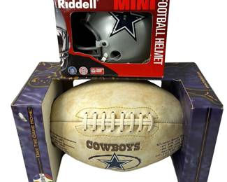 Dallas Cowboys: Limited Edition Football Series MII in Original Box + Riddell Mini Helmet