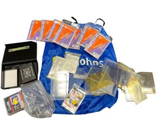 Box of Sleeves & Hard Plastic Card Covers