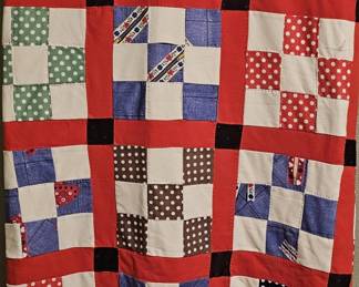 Handmade Patchwork Quilt Measures 60x74