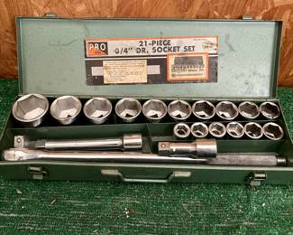 20 Piece 3/4 Inch Drive Socket Set