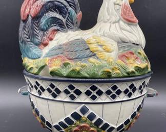Farmhouse Kitchen Chicken Soup Tureen by CBK 