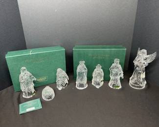 Crystal Nativity Figures