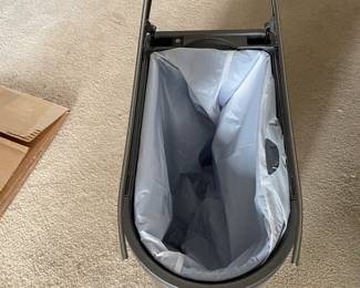 smaller simple human step open waste basket