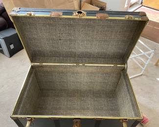 Trunk with tray removed to show inside.