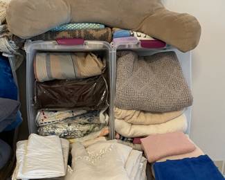 Blankets, sheets, sheet sets, area rugs, curtains, towels. sitting bed pillow.