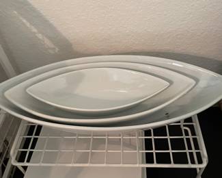 Sur La Table boat shaped serving bowls