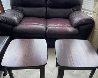 Love seat. 2 side tables. Love seat and tables sold separately.