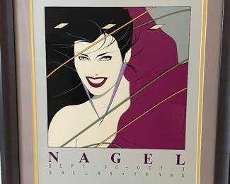 Patrick Nagel signed lithograph