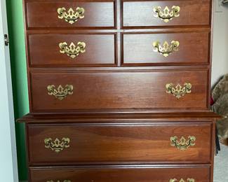 Tall chest of drawers in same bedroom set