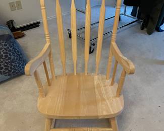 unfinished rocking chair
