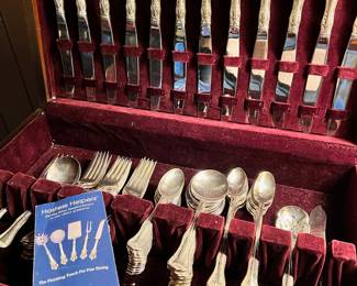 National Silver Company Silverplate Flatware Set with Case