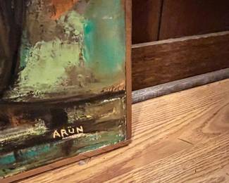 Abstract City Painting by Arun