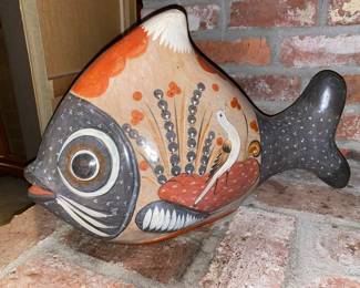 Mexico Tonala Pottery Fish Sculpture