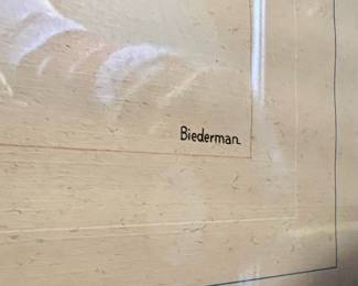 Framed & Matted Print of 1911 Locomobile by Biederman