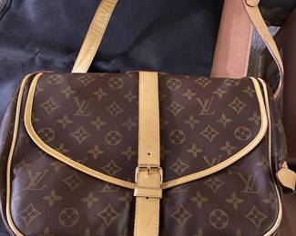 Brown/Tan Monogramed Purse