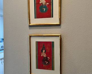 2 Framed & Matted Print of Thai Rattanakosin Buddha