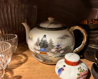 Ritz China Handpainted Teapot