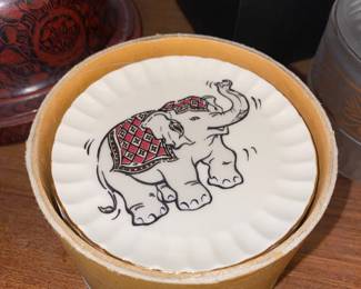 Chang of Siam Ceramic Elephant Coasters - Made in Thailand