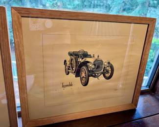 Framed & Matted Print of 1911 Locomobile by Biederman