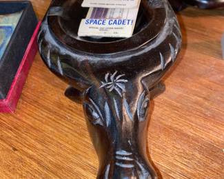 Carved Wooden Water Buffalo Ashtray