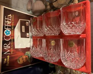 Set of 6 Cristal D'Arques Durand Old Fashion Glasses 