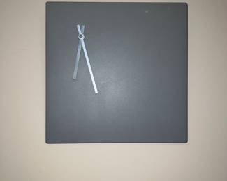 Grey wall clock
