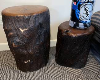 Tree trunk stools