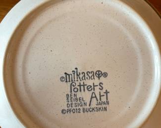 Mikasa Potters art dish set - designed by Ben Seibel