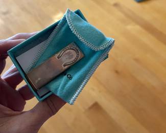 Tiffany Horse Shoe - rare! money clip sterling! 