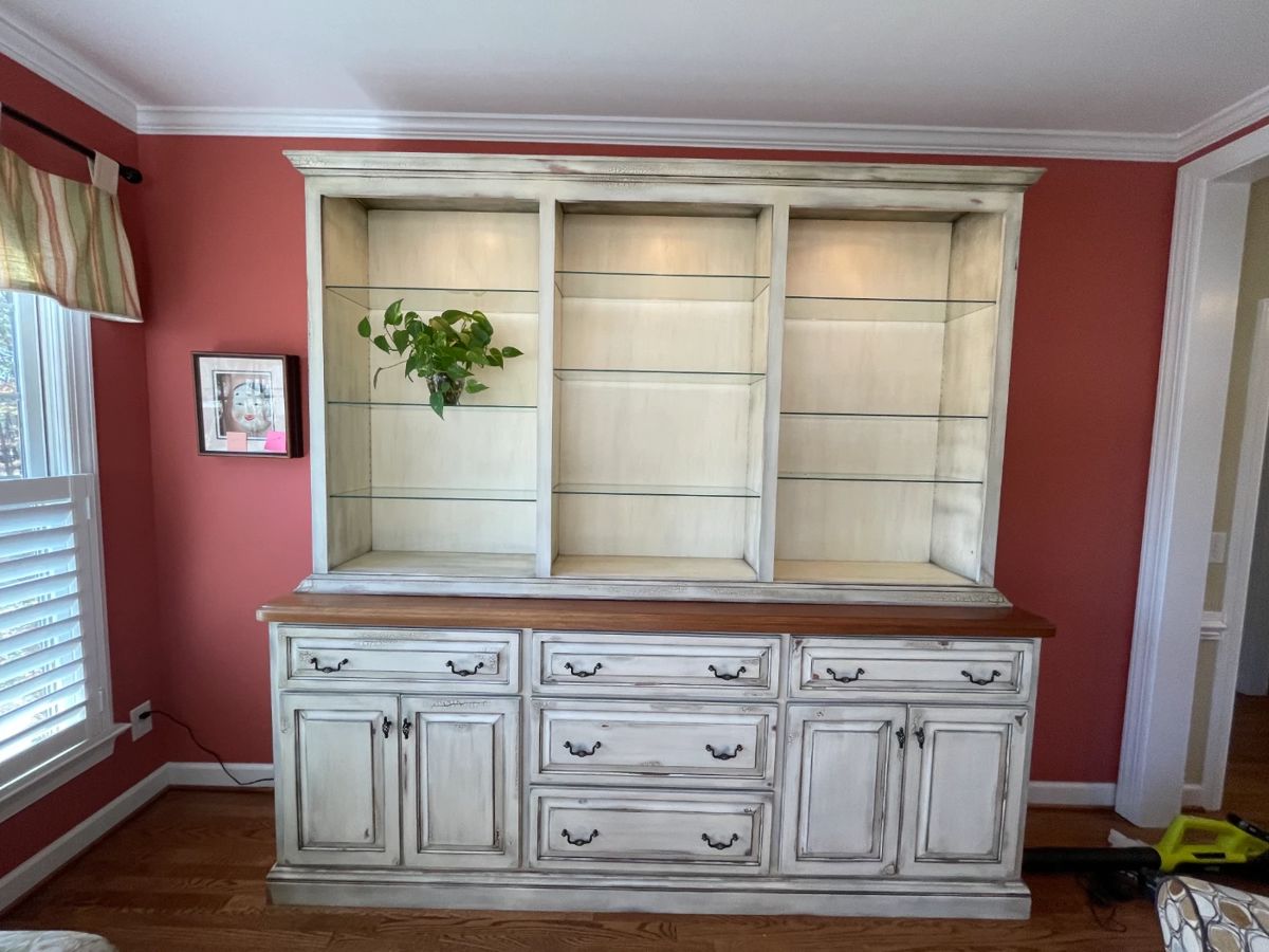 Custom Made and solid wood, lighted