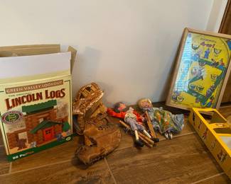 Lincoln Logs and Pinball Game