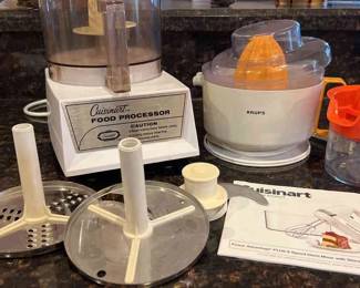 Cusinart Food Processor And Krups Juicer