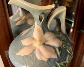 Roseville Art Pottery Clematis Ewer Pitcher