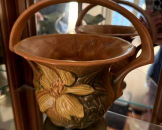 Roseville Pottery Clematis Basket